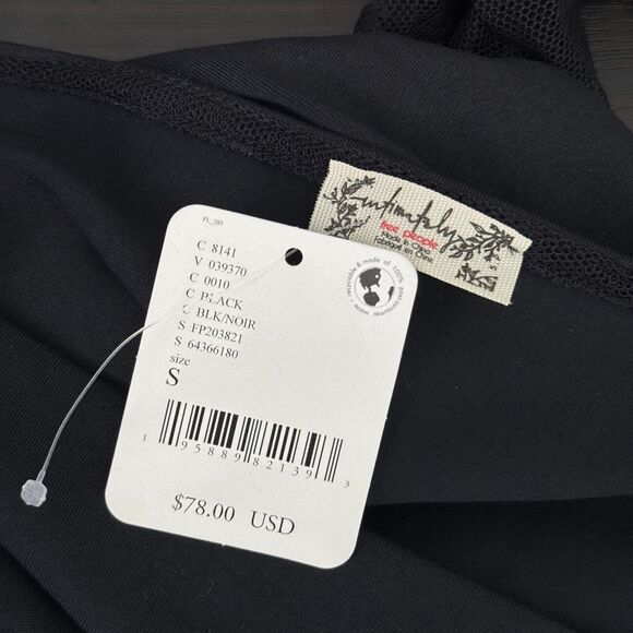 Free People Bodysuit Womens Small Sheer Polka Dot Ruched Sleeves Top Party NEW - Picture 7 of 8